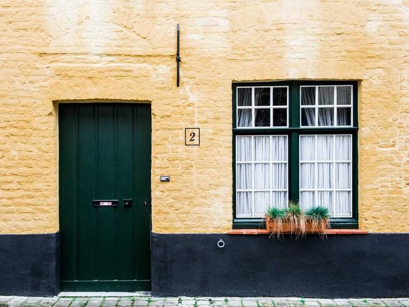 Close up on the texture of a concrete wall